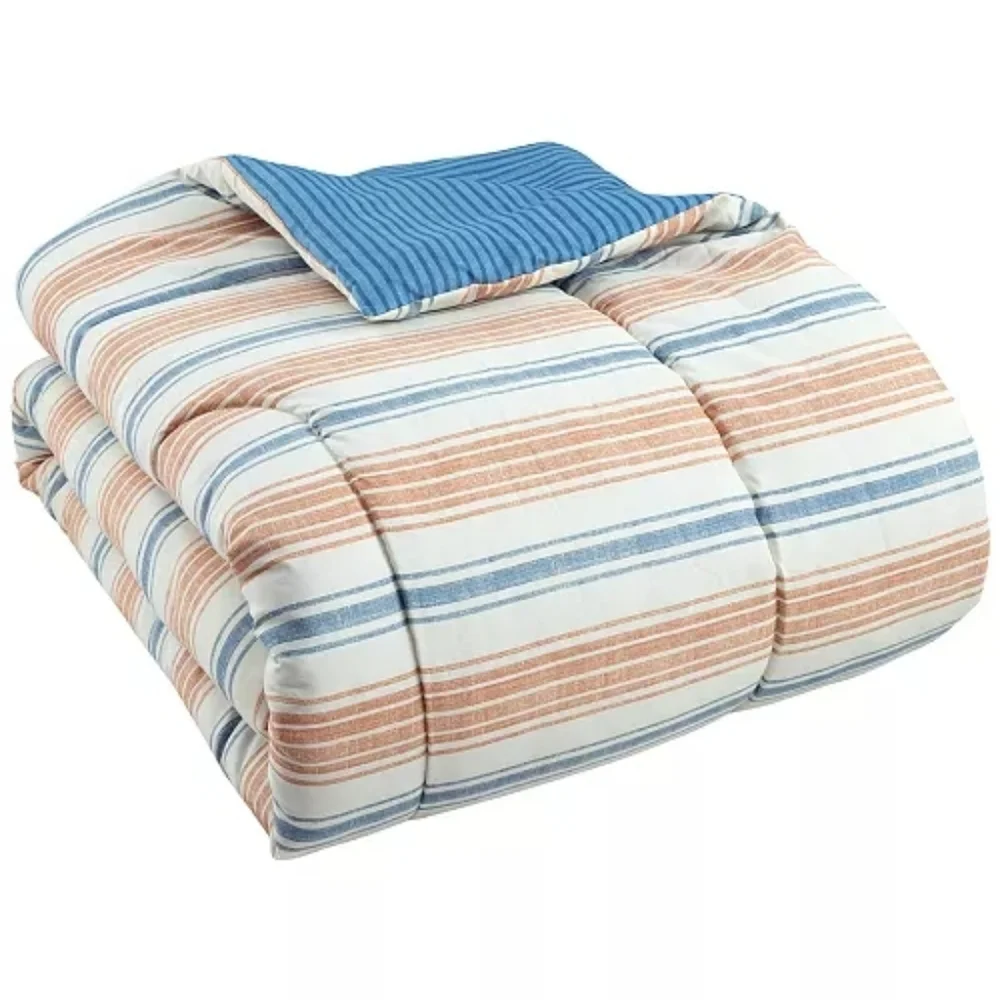 Macy's Twin XL 2 Pc Stripe Comforter Set NWT
